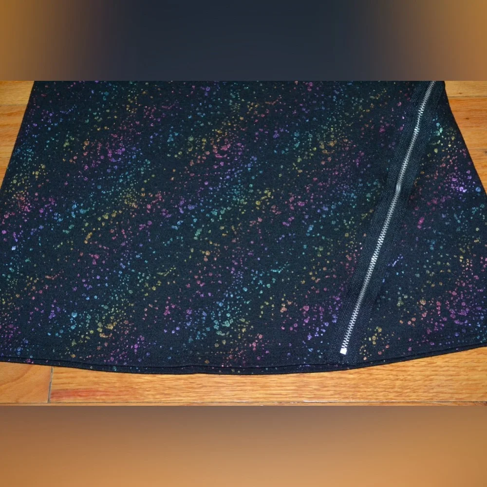 Youth girls black metallic Justice dress, size 8 - Picture 6 of 9